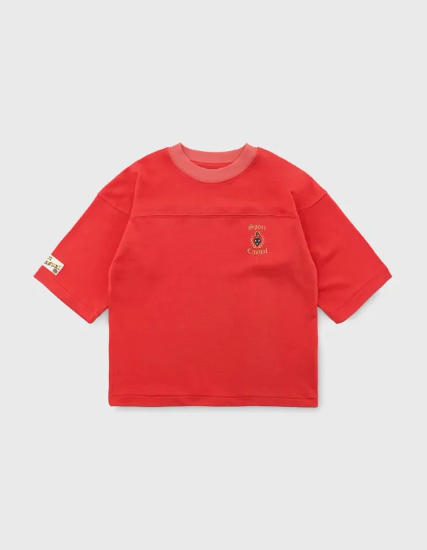 CHILDREN S&C CREST FOOTBALL T-SHIRT / Red