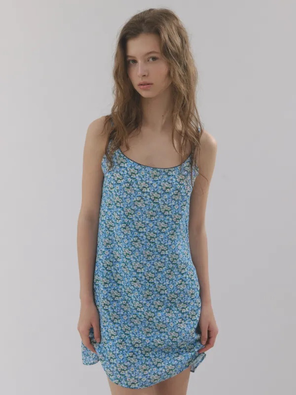daisy mini dress (blue)