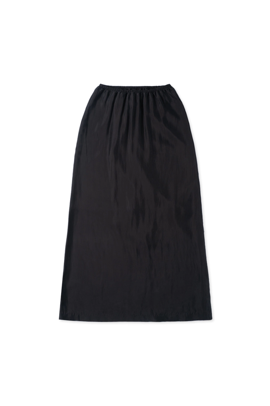 위드아웃썸머 Fog maxi skirt_satin black 상품 이미지 1
