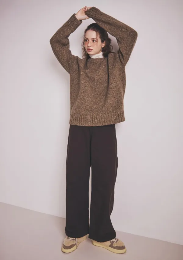 Vintage Melange KNIT BROWN