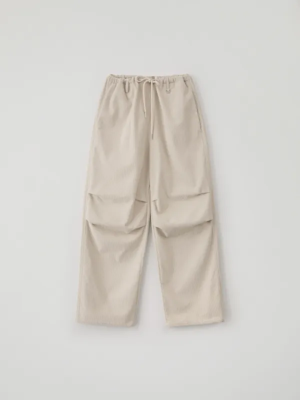 Corduroy Parachute Pants(Ivory)