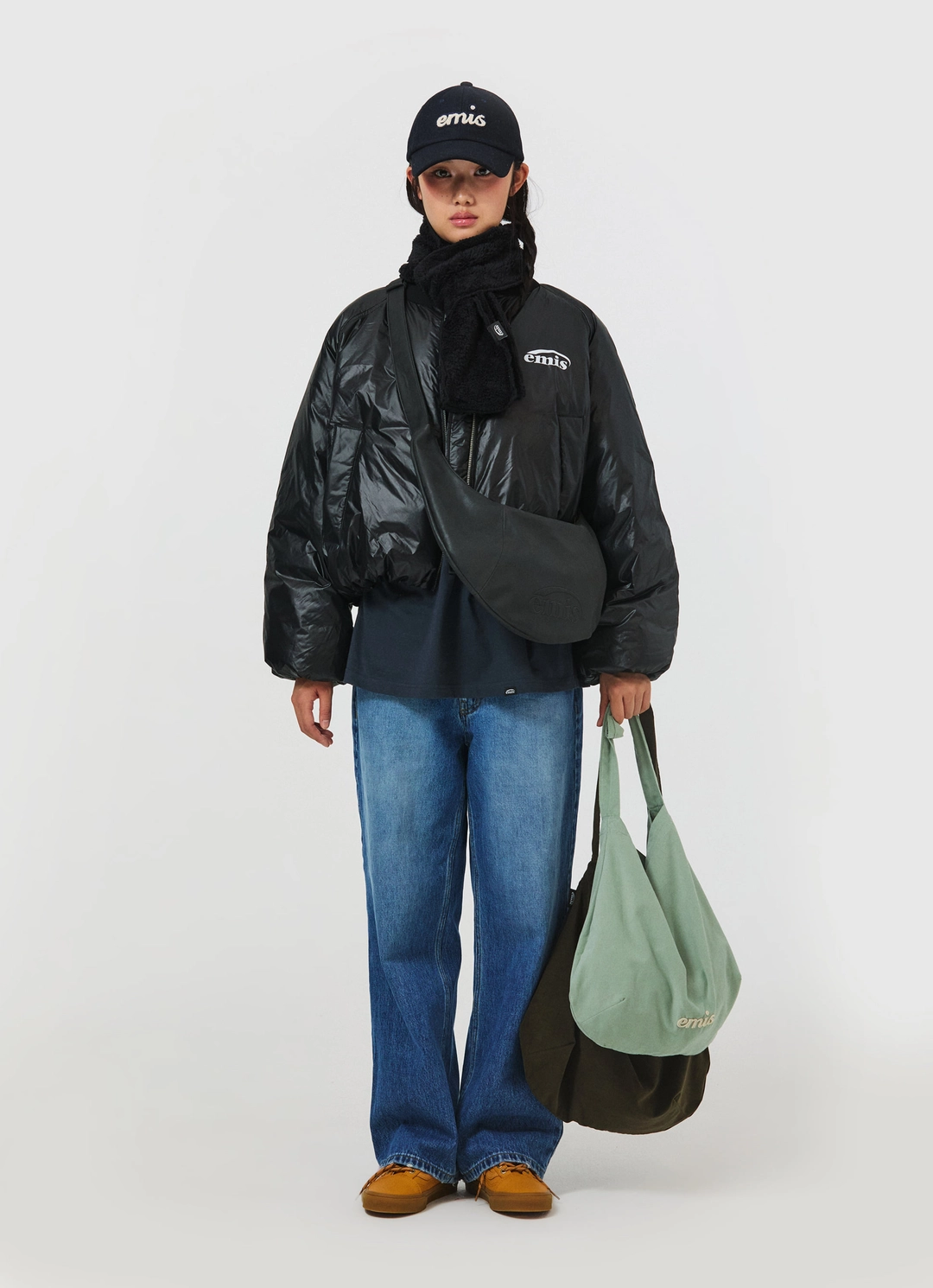 이미스 CORDUROY ROUND ECO BAG-MINT 상품 이미지 2