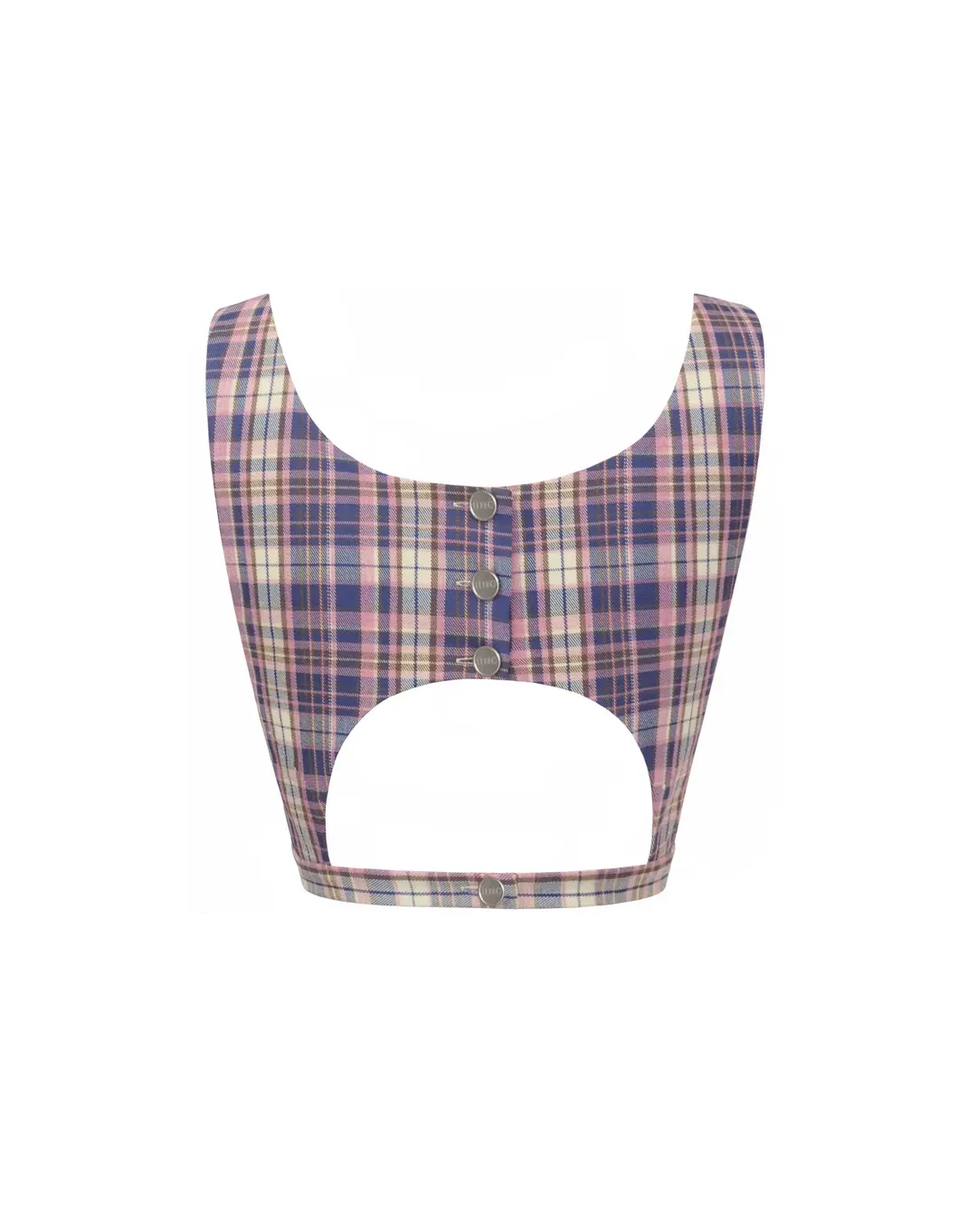 레호 BENTE PASTEL CHECK CROP TANK TOP 상품 이미지 3