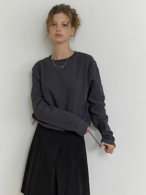 Bube waffle t-shirt (charcoal)