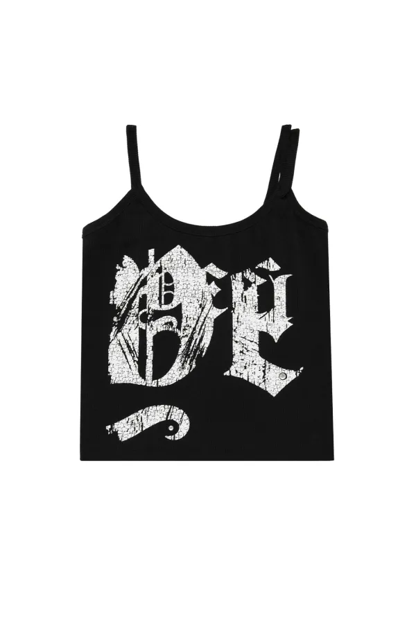 DOUBLE STRAP TANK TOP BLACK