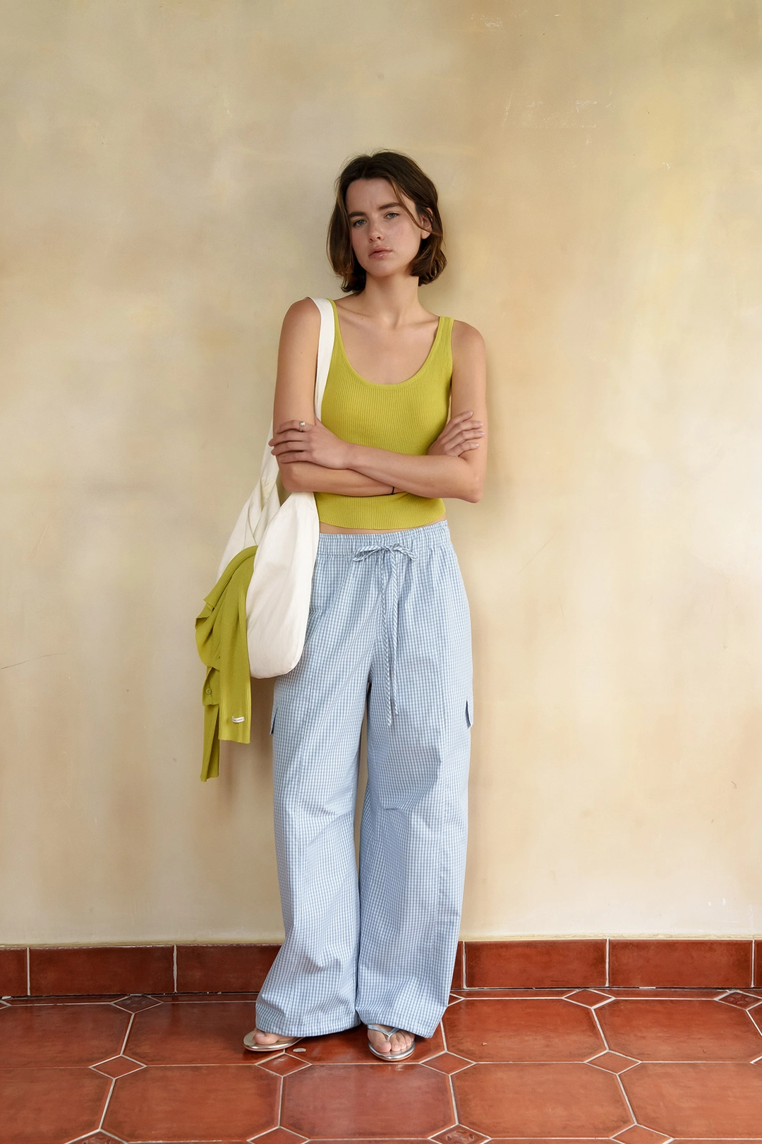 샤드라마 FLAP CARGO PANTS [BLUE (CHECK)] 상품 이미지 2