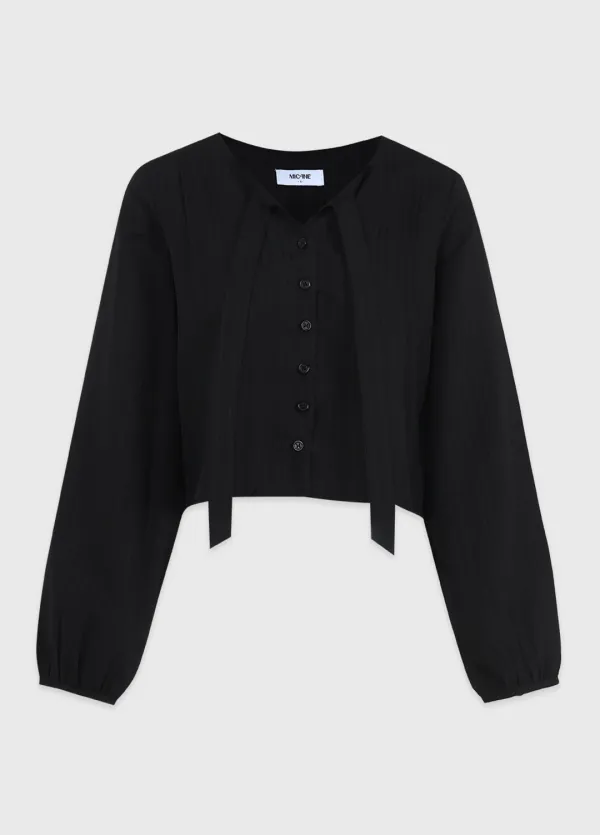  [44-120]  Elysian Stripe Tie Blouse-Skirt Set Up  일리션 스트라이프 타이 블라우스 스커트 셋업 (봄-가을-여름-블라우스셋업-스커트셋업-타이-고급-빅사이즈-자체제작) 