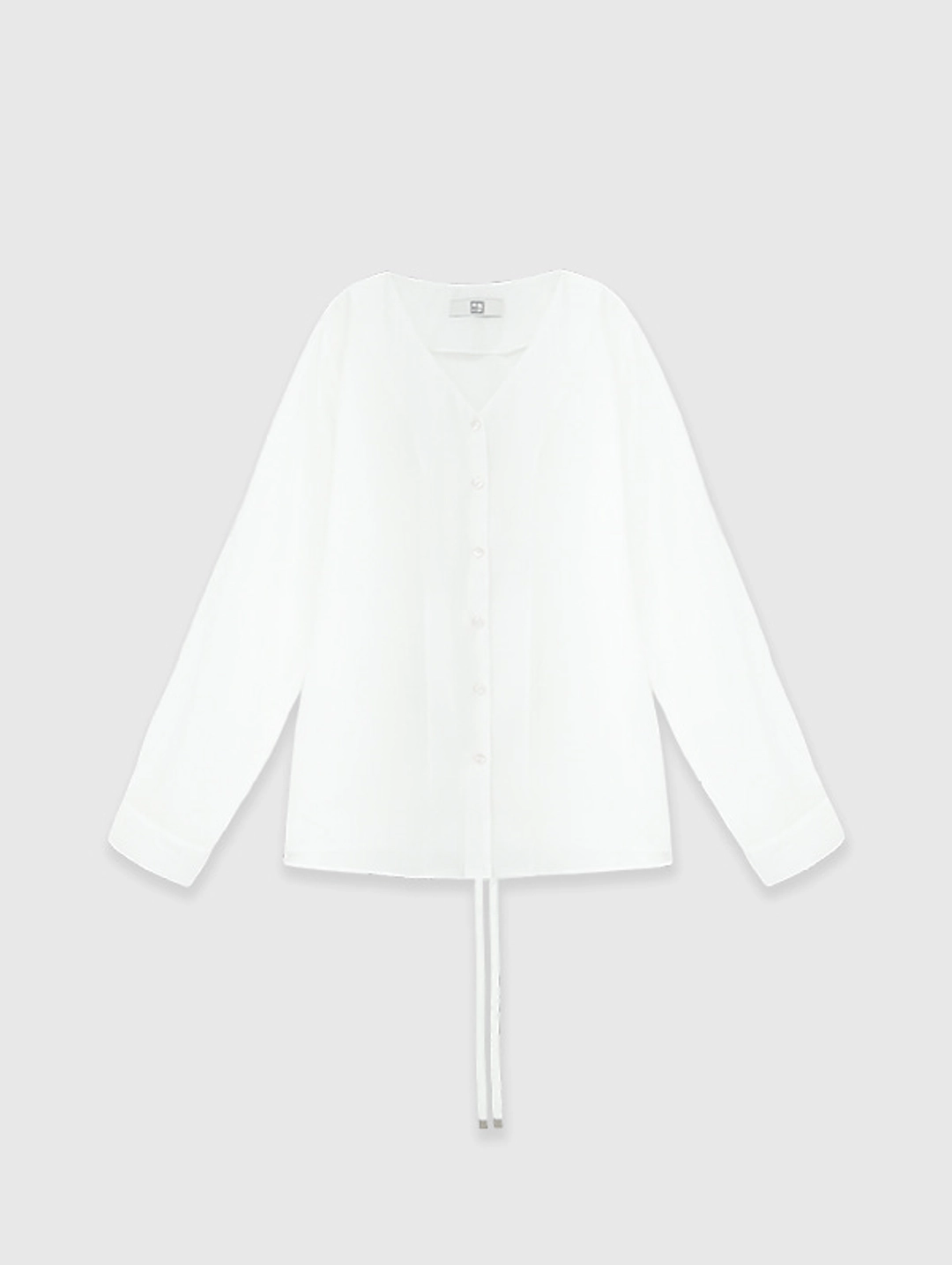 오디에스 Notch Tencel Blouse (Ivory) 상품 이미지 1