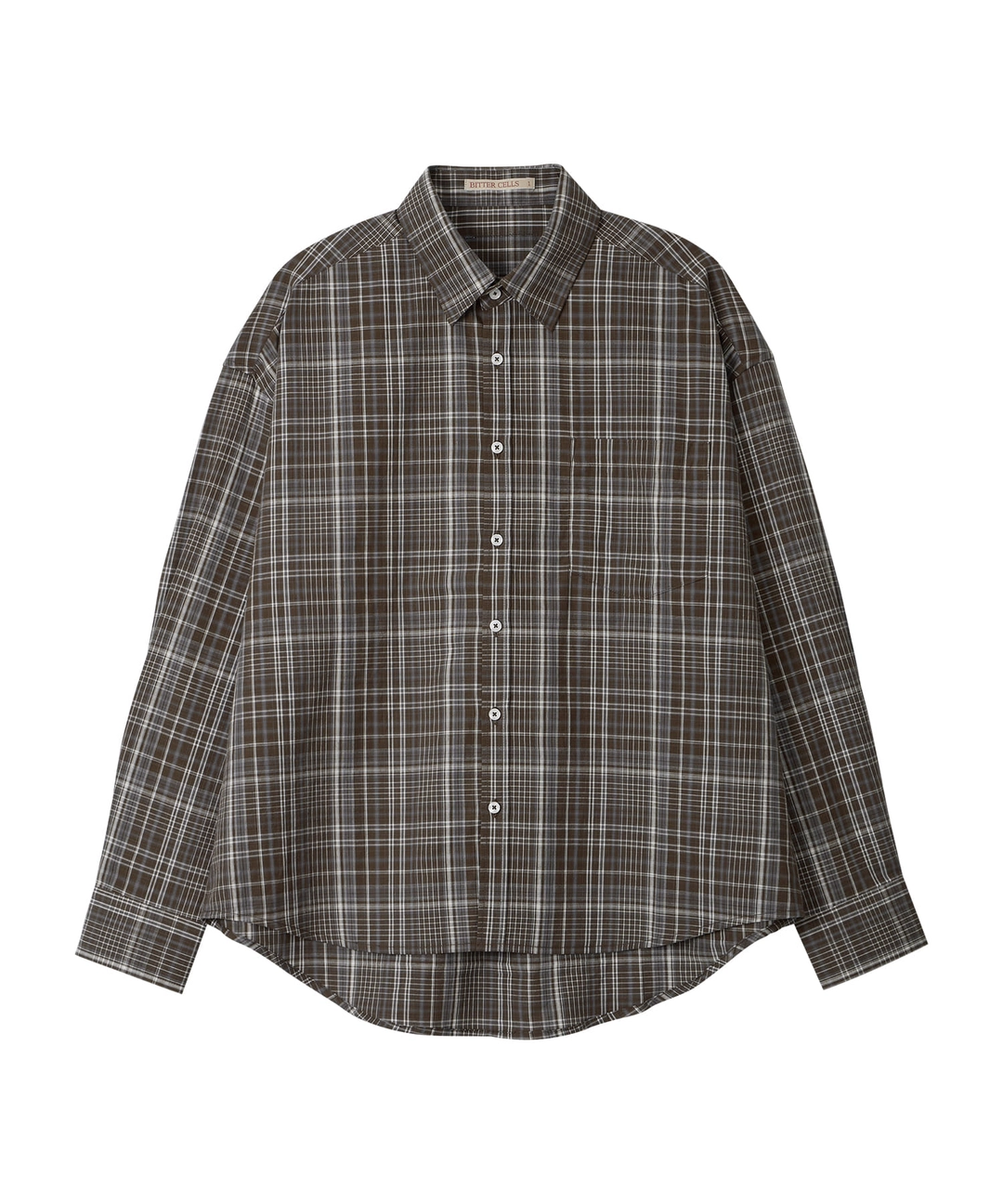 비터셀즈 Lian Check Shirt-Brown 상품 이미지 1