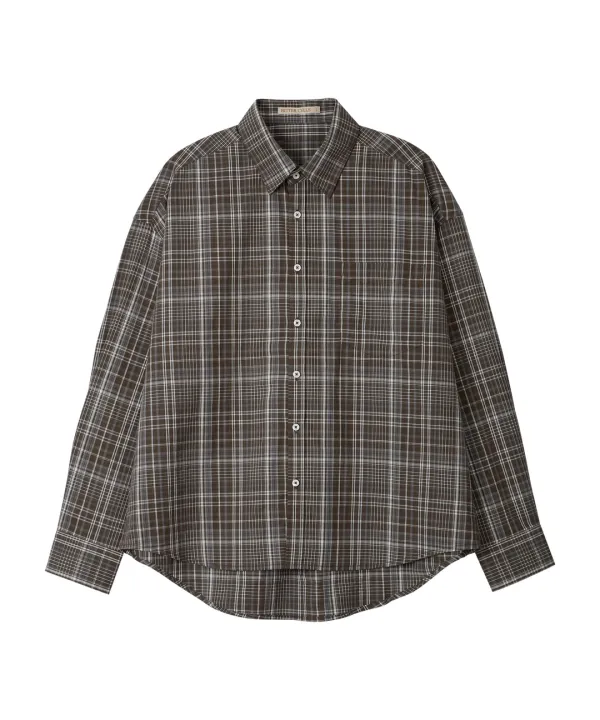 Lian Check Shirt-Brown