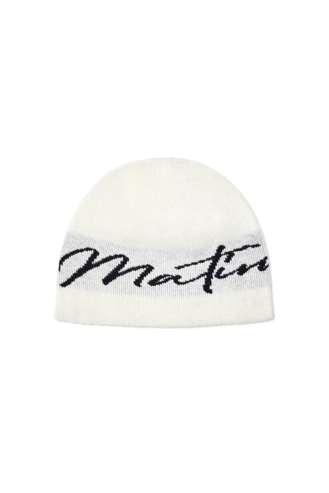 마뗑킴 MATIN LOGO SCRIPT BEANIE IN IVORY 상품 이미지 1