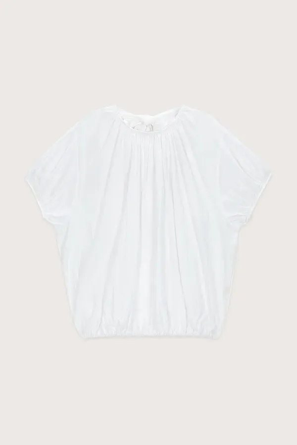 Volume Half Blouse (White)