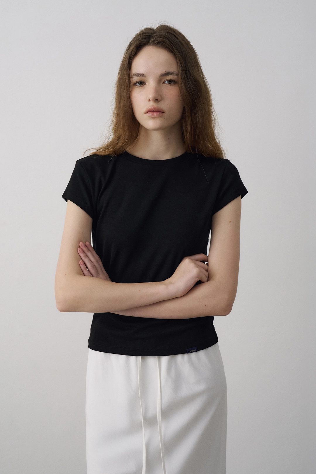 라메레이 90s Round Cap Sleeve T-Shirt[LMBFSUTT628]-3color 상품 이미지 3