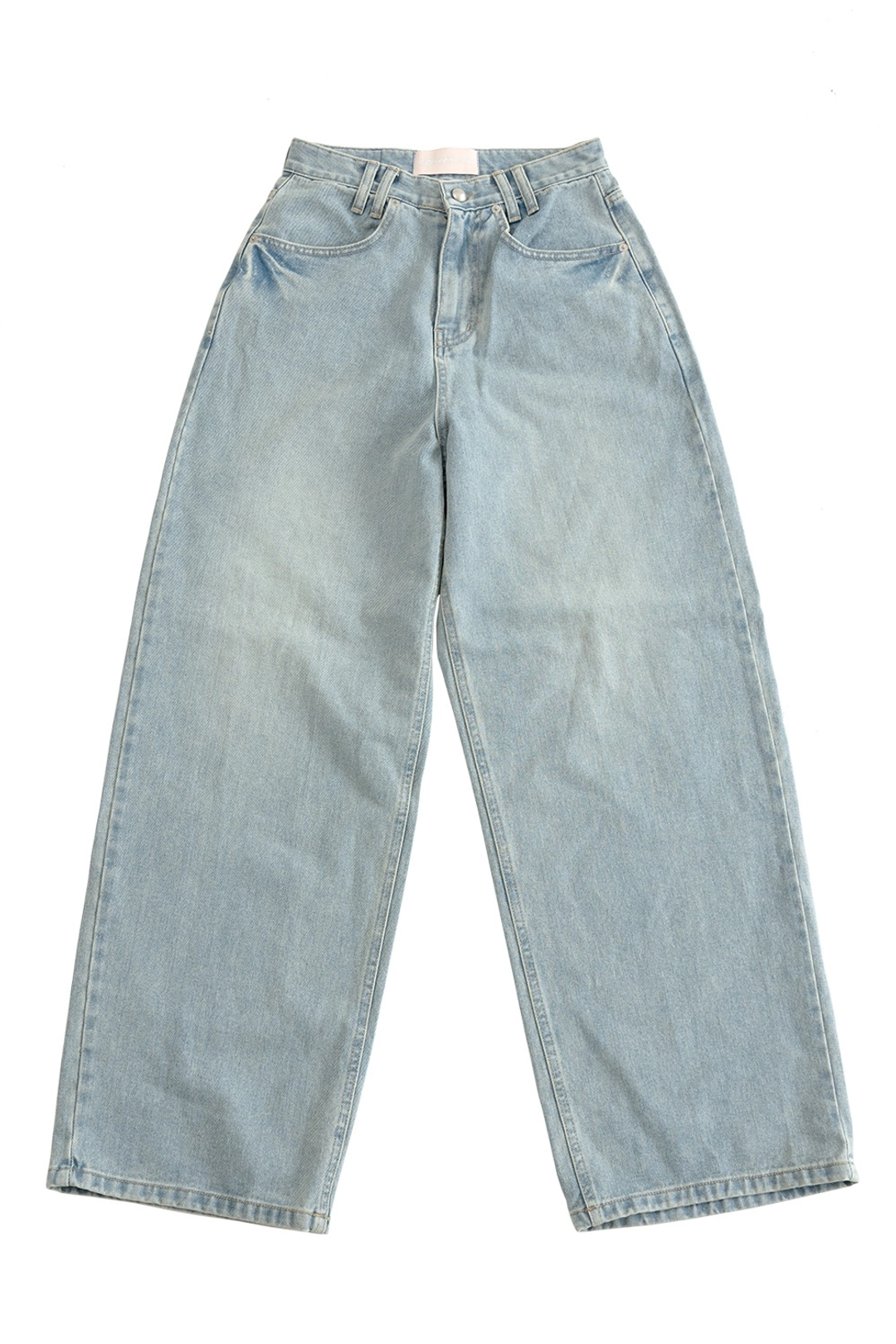 오드원아웃 TINT WASH STONE LOGO LOOSE JEANS L.BLUE 상품 이미지 1