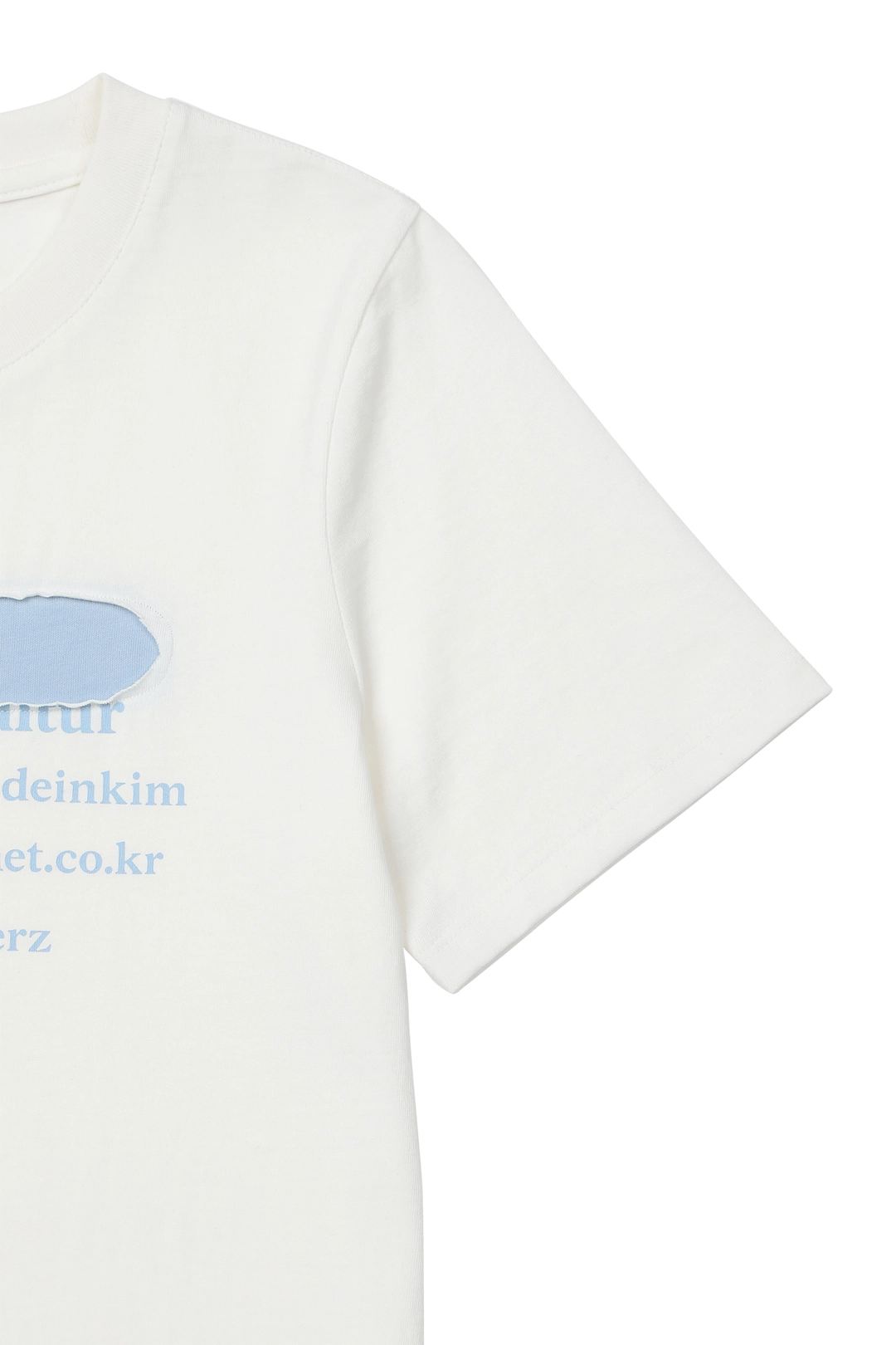 다이닛 PATCHED LETTERING T-SHIRT IN WHITE 상품 이미지 2