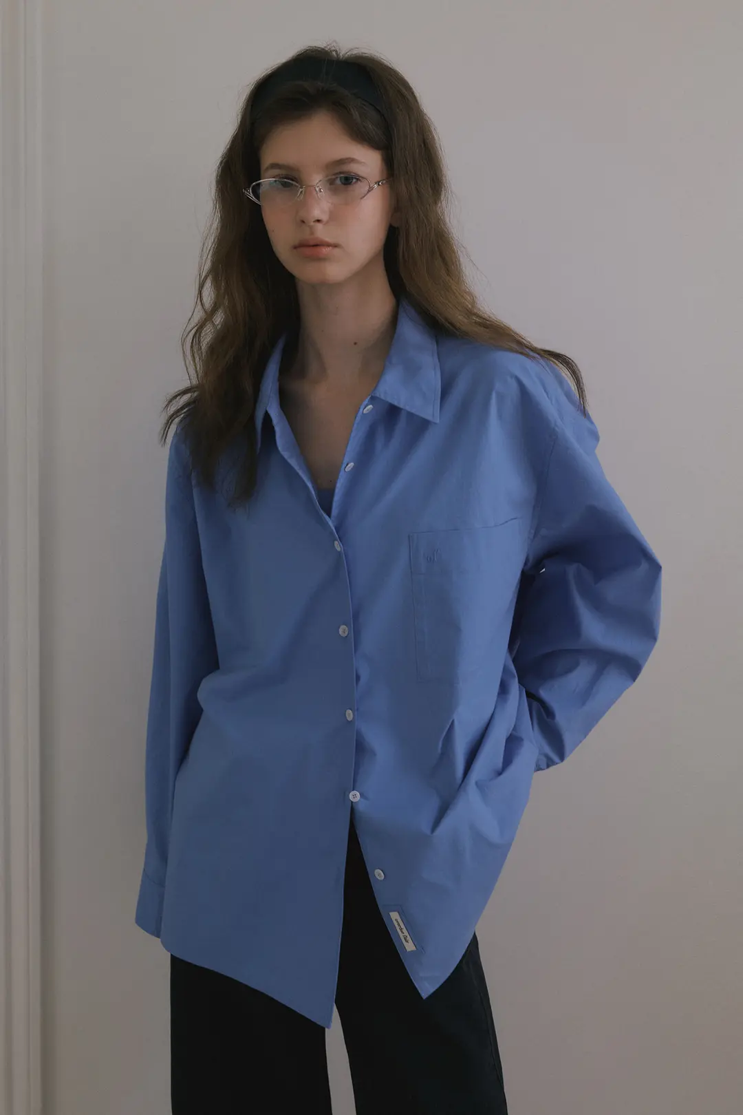 오버듀플레어 COTTON OVERSIZED SHIRTS_BLUE 상품 이미지 2