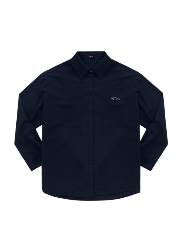 LAVE STRIPE SHIRT / NAVY