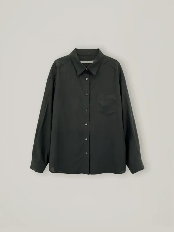 Dean sheer shirt - Charcoal