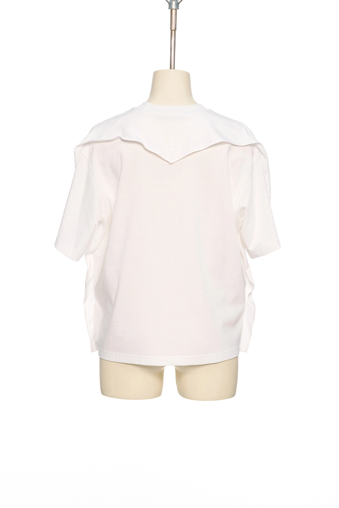 푸쉬버튼 SS26 ZERO WHITE SCARF SEAM COTTON T-SHIRT 상품 이미지 2