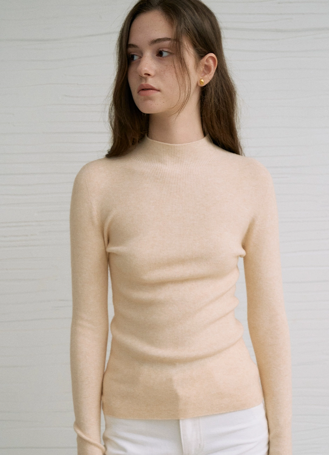 안젤로비안코 Sienne Wholegarment Essential Turtleneck Knit (2color) 상품 이미지 2