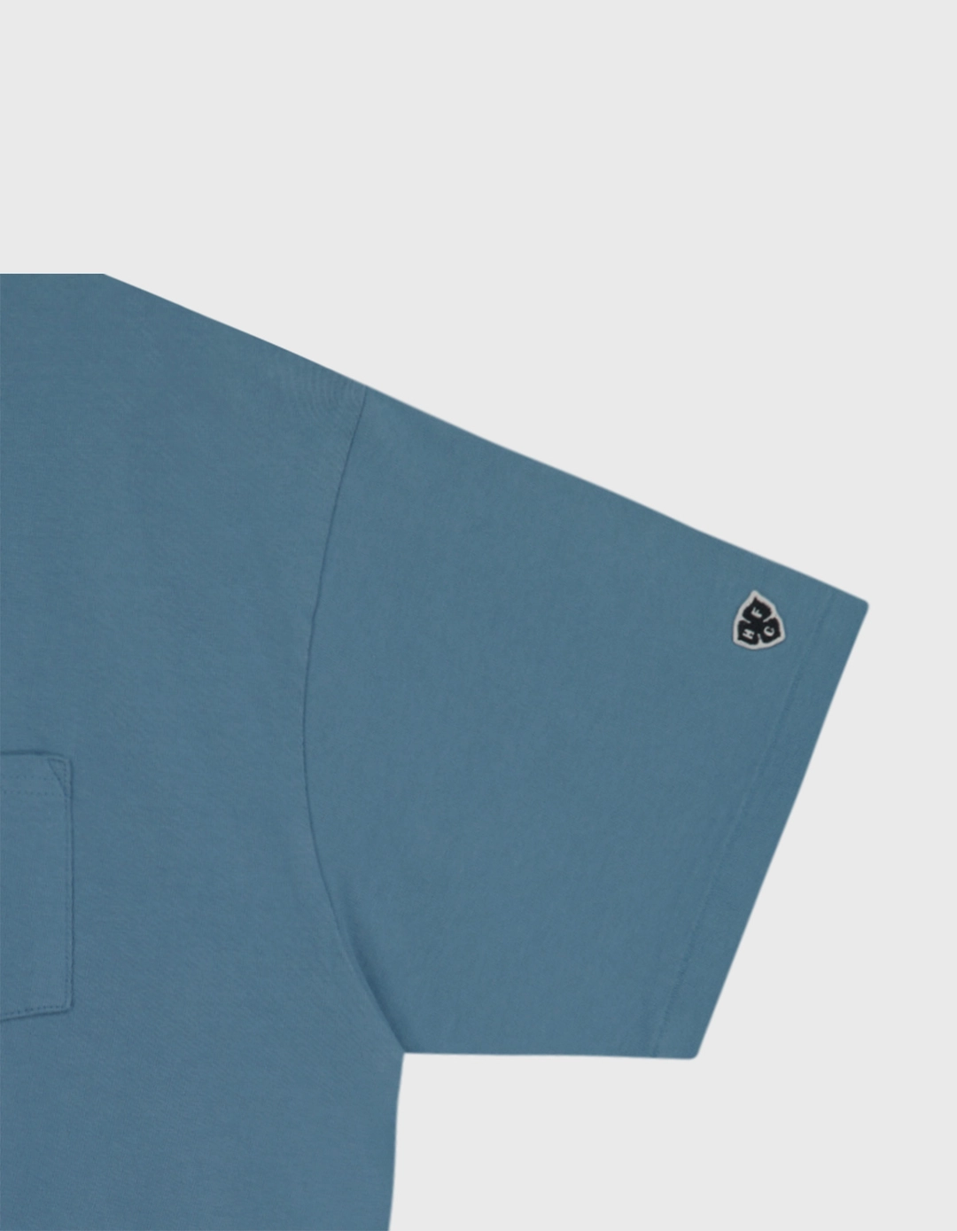 헤리티지플로스 CREST WASHED 14S POCKET T-SHIRT / Blue 상품 이미지 3