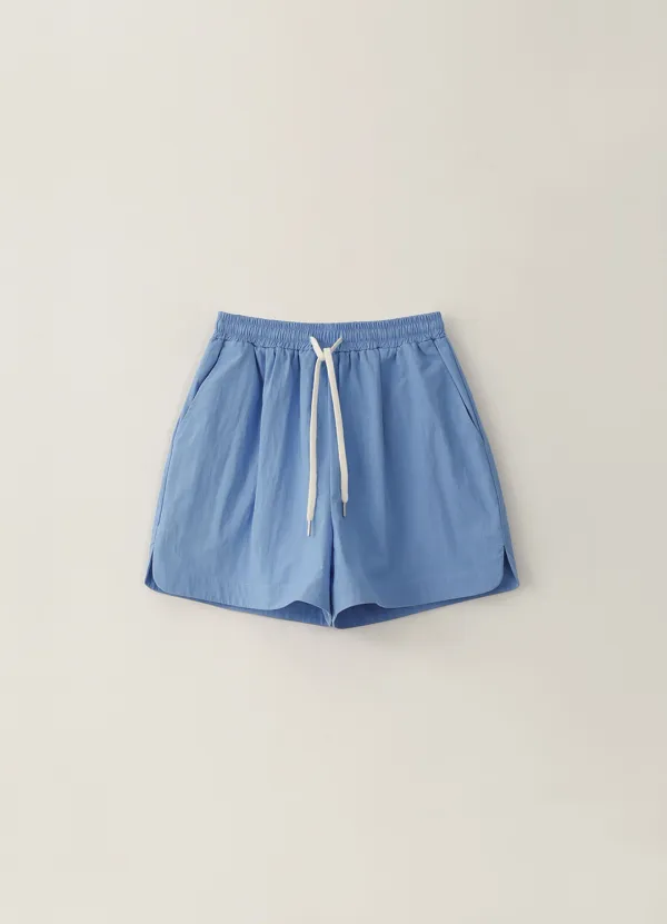 [Sale] Flare Fit Shorts - Blue