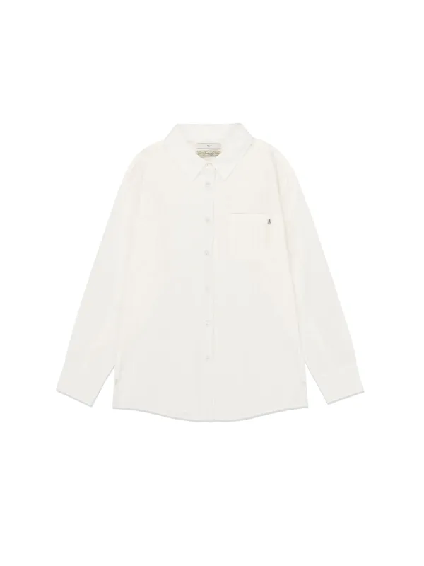 [하츠투하츠 이안 착용] Pure Essence Cotton Shirt Off-White