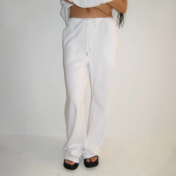 LOW RISE TRAINING PANTS WHITE