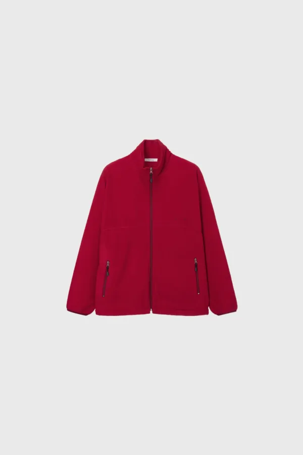 Lounge Fleece Full-Zip Up (Dark Navy / Red / Brown / Dark Gray)