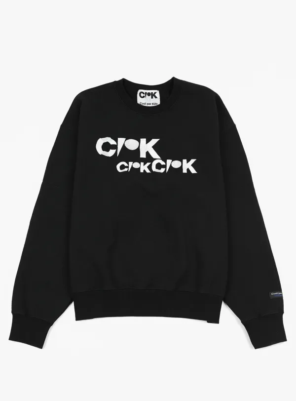 LOGO CREWNECK - BLACK/WHITE