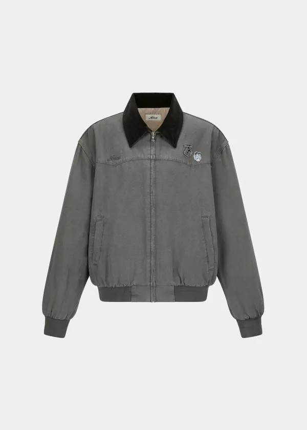 NOICE X VERDY DYED CANVAS WORK JACKET - CHARCOAL