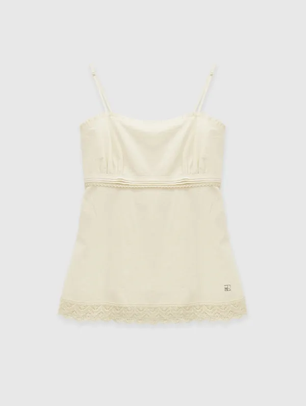 Torsion Lace Blouse (Cream)