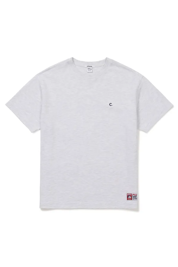 [26SM clove] Mickey_Athletic T-Shirt (Light Grey)