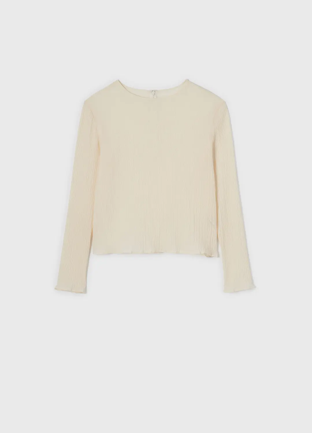 [Exclusive] Cotton Crease Top / Ivory