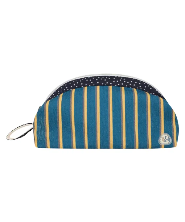 STRIPE STAR POUCH TEAL