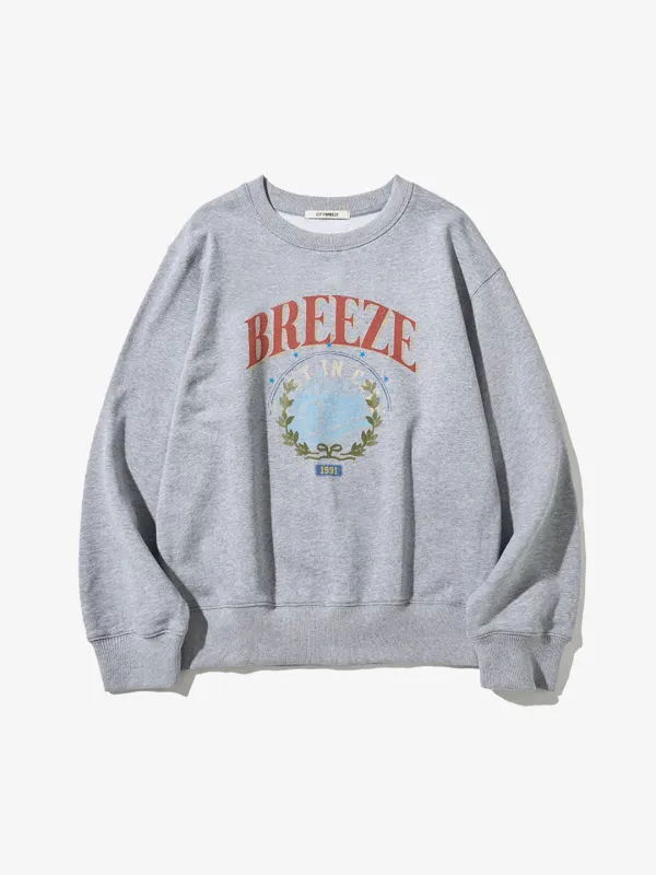 서클 브리즈 스웨트 셔츠_MELANGE GREY