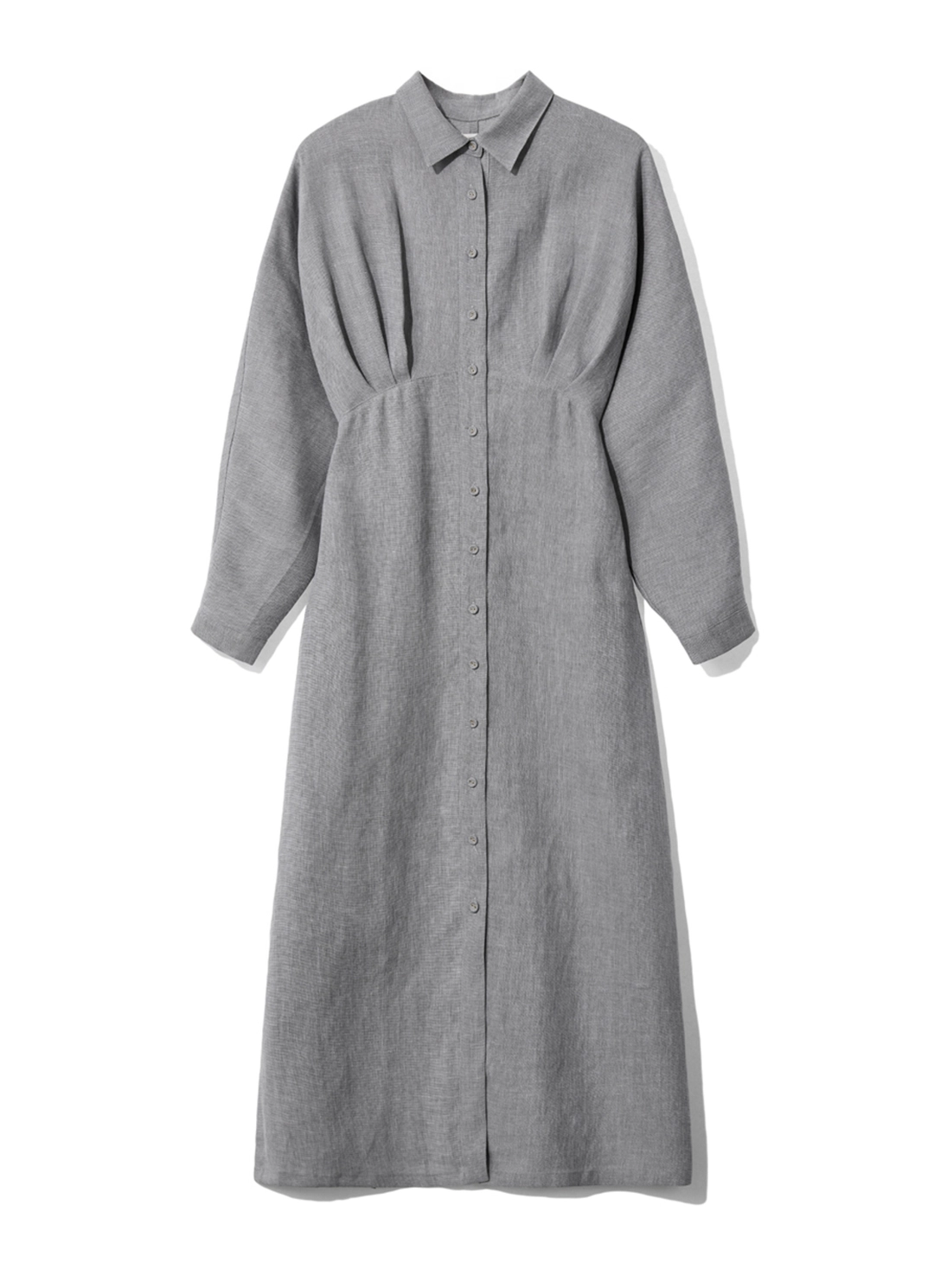 메종드이네스 LINEN SHIRT DRESS_GRAY 상품 이미지 1