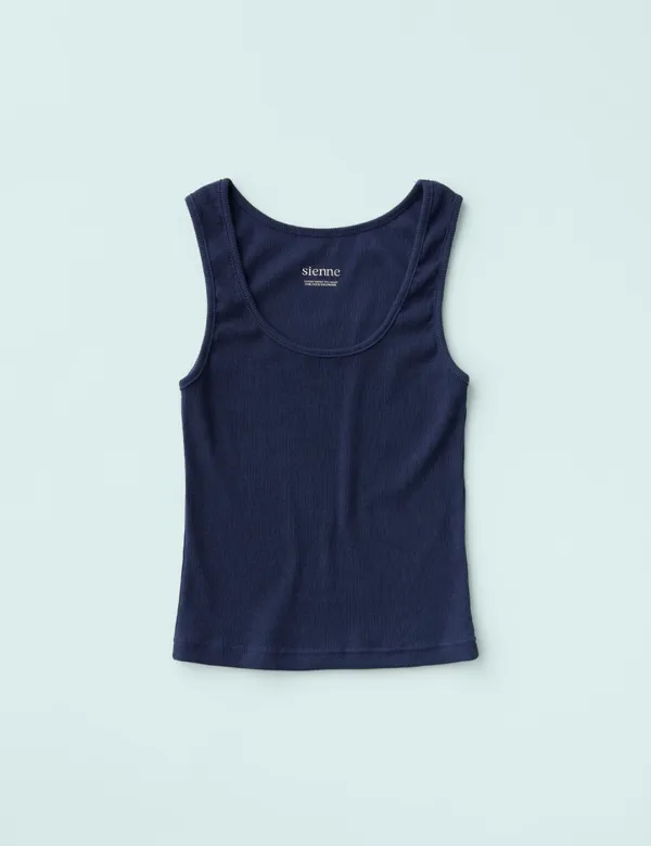 Essential Sleeveless Top (Navy)