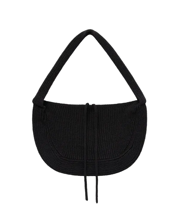 picker knit bag (black)