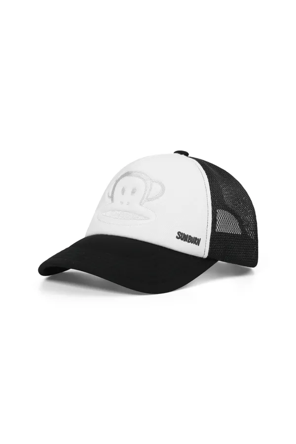 SUNBURN X PAUL FRANK TRUCKER CAP, BLACK
