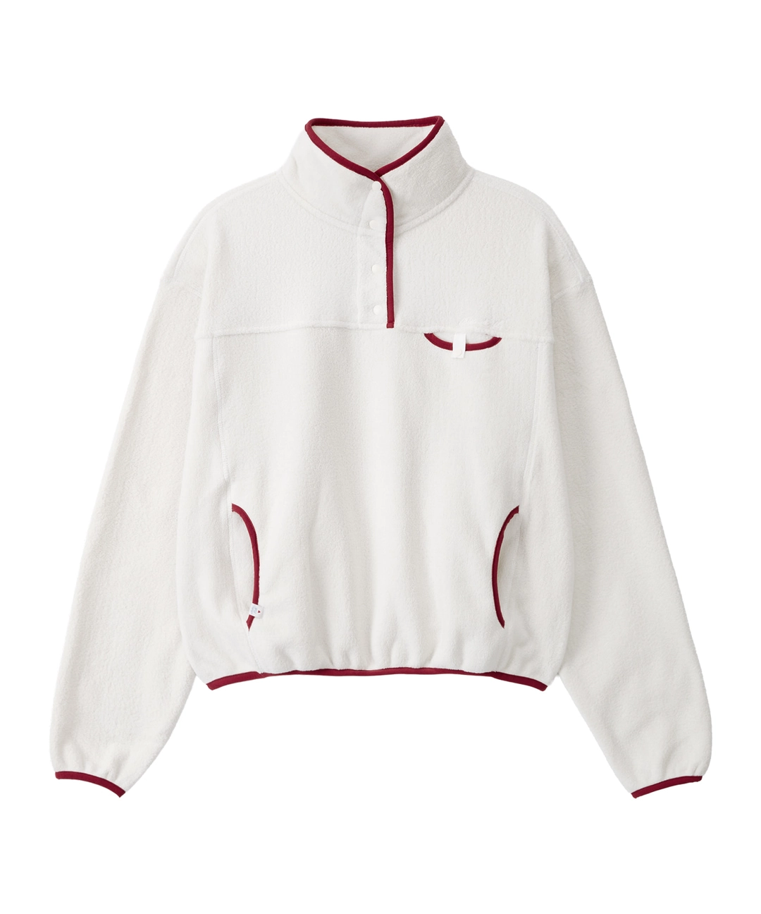 비터셀즈 Wintry Fleece Snap Anorak-Ivory 상품 이미지 1