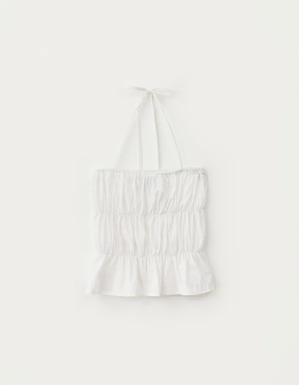Bay Halter Blouse - Ivory