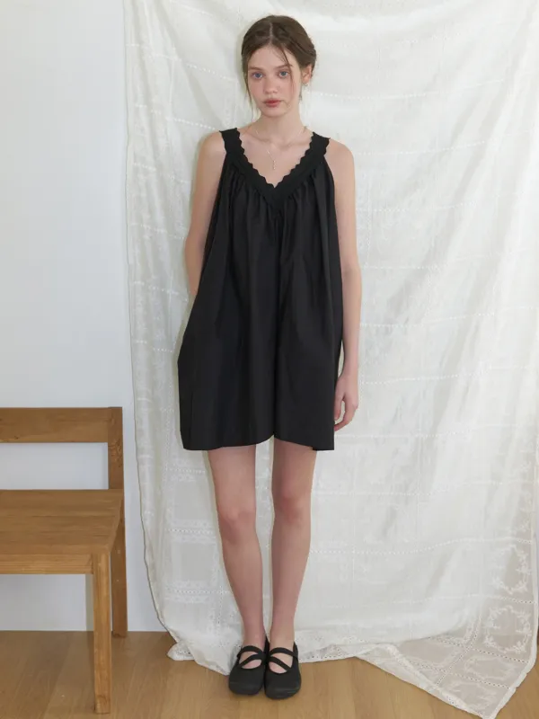 Veld lace mini dress (black)