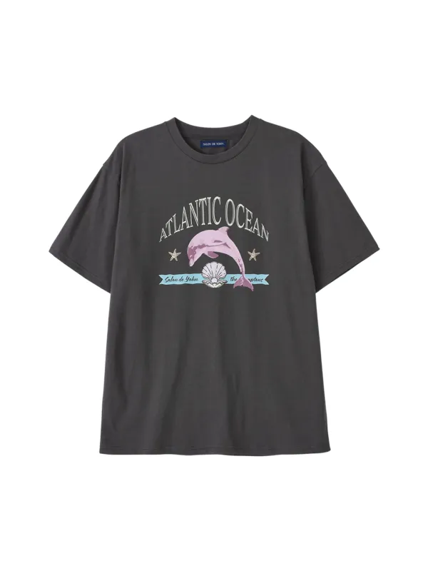 Pink Dolphin Boxy T_ Charcoal