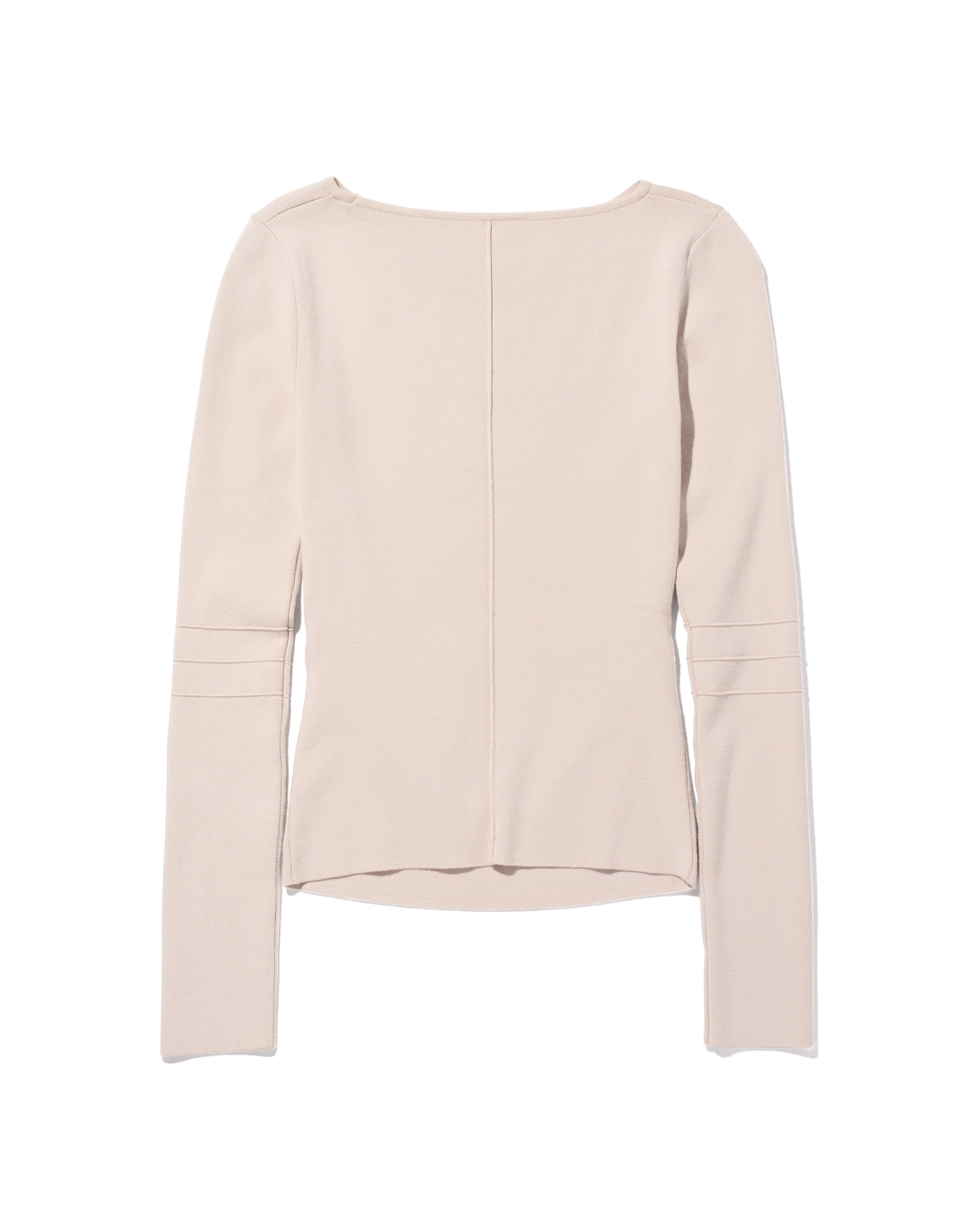 미스치프 SLASHED KNIT TOP_LIGHT BEIGE 상품 이미지 1