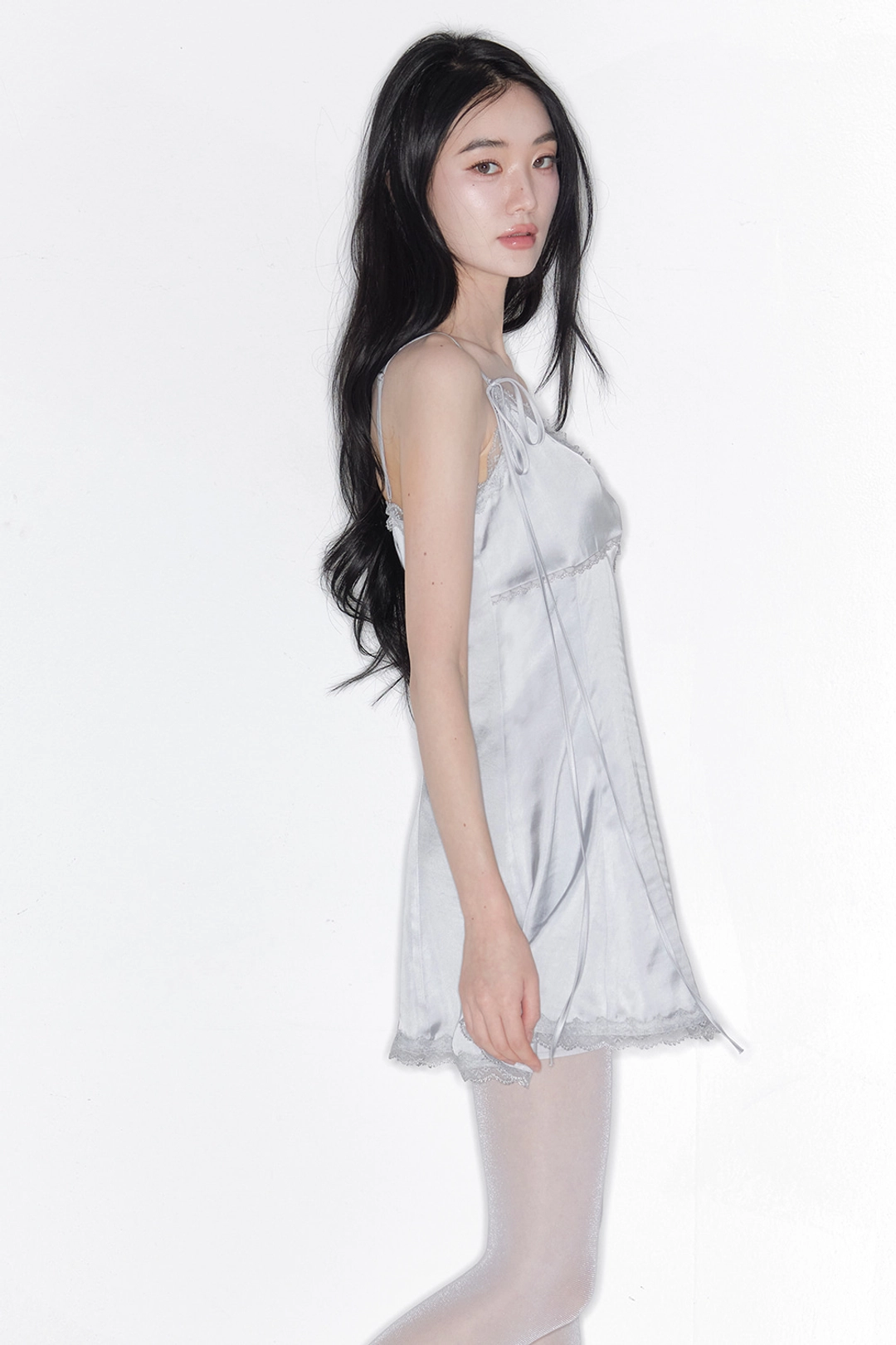 더티스 [2차]SILLKY LACE RIBBON SLIP DRESS_TT6S601SG 상품 이미지 2