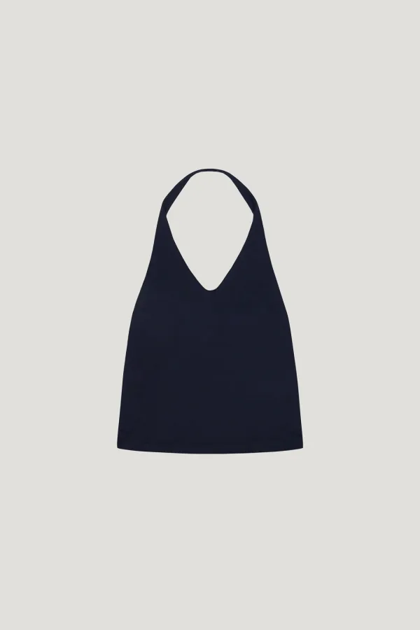 Frame Halter Top (navy)