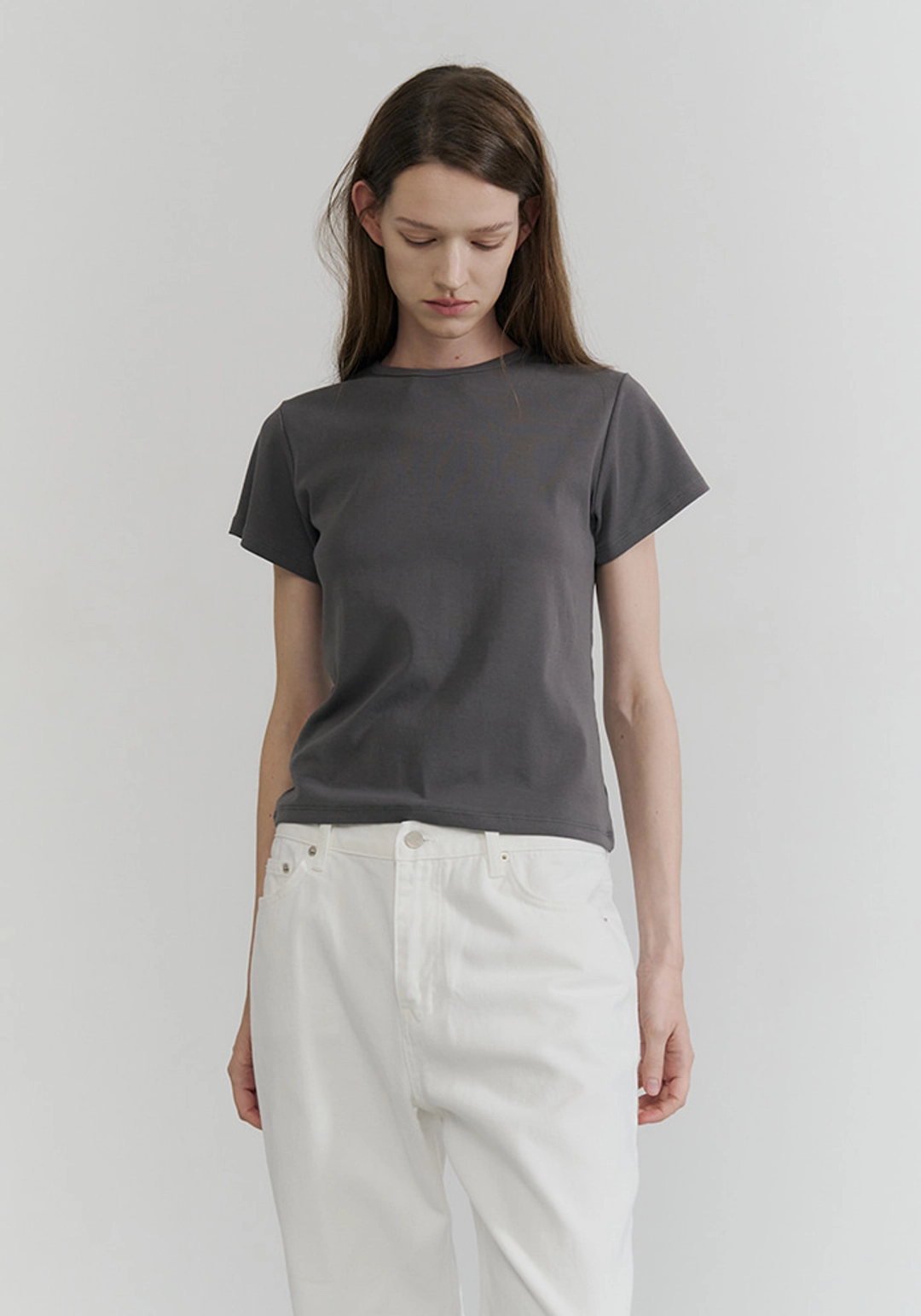 이브세이지 Regular span tee (Charcoal) 상품 이미지 2