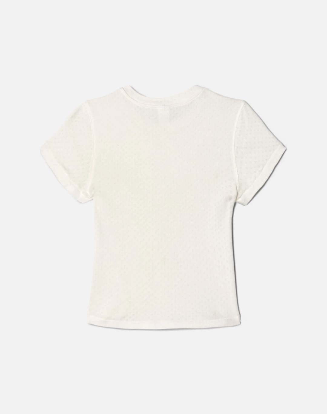 리던 90s Baby Tee - Vintage White Honeycomb 상품 이미지 3