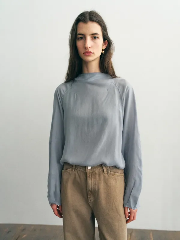 [4th 예약배송/10월 8일] Hazel Two-Way Blouse_Skyblue